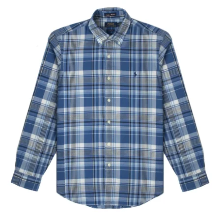 Ralph Lauren Custom Fit Madras Shirt Blue Multi