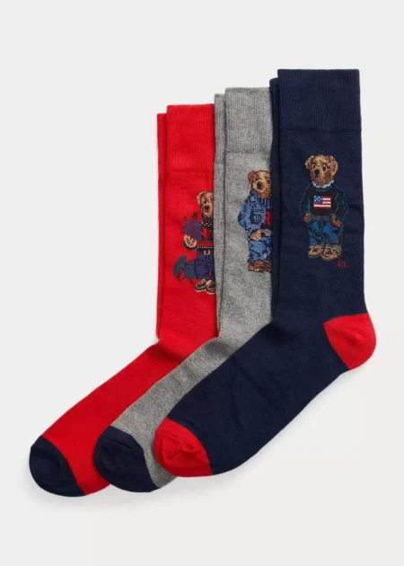 Polo Ralph Lauren Polo Bear Trouser Sock 3-Pack