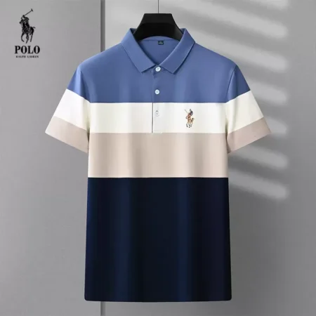 Ralph Lauren summer new embroidery striped polo shirt