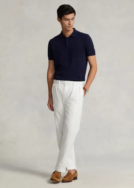 Polo Ralph Lauren Slim Tapered Fit Pleated Twill Trouser