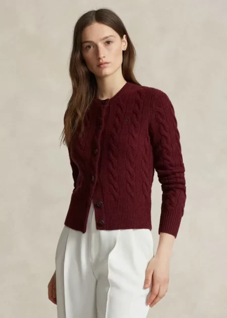 Polo Ralph Lauren Cable-Knit Wool-Cashmere Cardigan