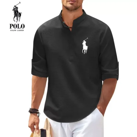 Ralph Lauren Men's Casual Collar Fashion Striped Shirts
