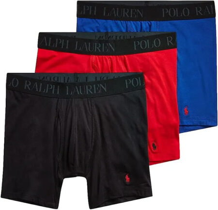 Polo Ralph Lauren Men's 4D Flex Cotton Modal Stretch Boxer Briefs (3 Pack)
