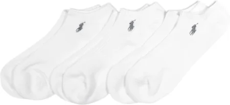 Polo Ralph Lauren Men's Tech Athletic Low Cut Socks-3 Pair Pack-Sport Cushioned Arch Support
