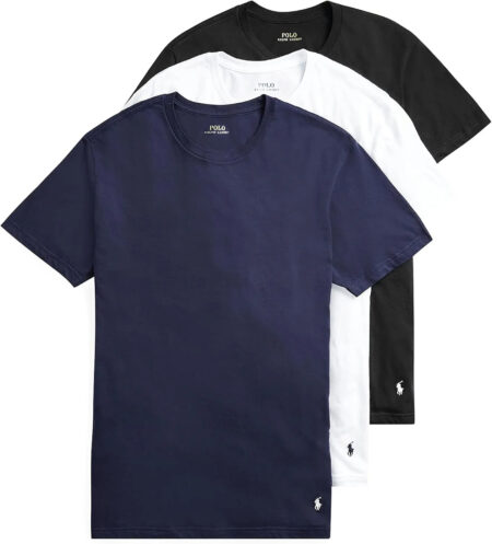 Polo Ralph Lauren Men's Classic Fit Crewneck Shirt (3 Pack)