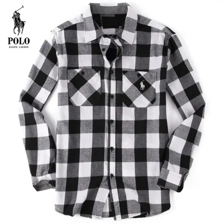 Ralph Lauren Men's flannel plaid shirt(Last day of limited time specials)