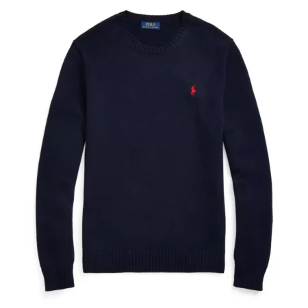 Ralph Lauren Cotton Crewneck Knit Hunter Navy