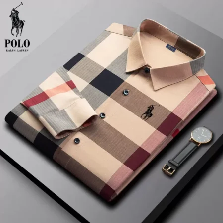 Ralph Lauren® Spring and Autumn Men's Fashion Trendy Plaid Shirt